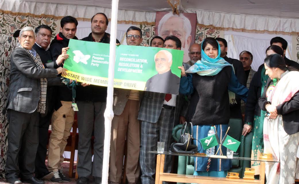 PDP Launches Membership Drive from Srinagar